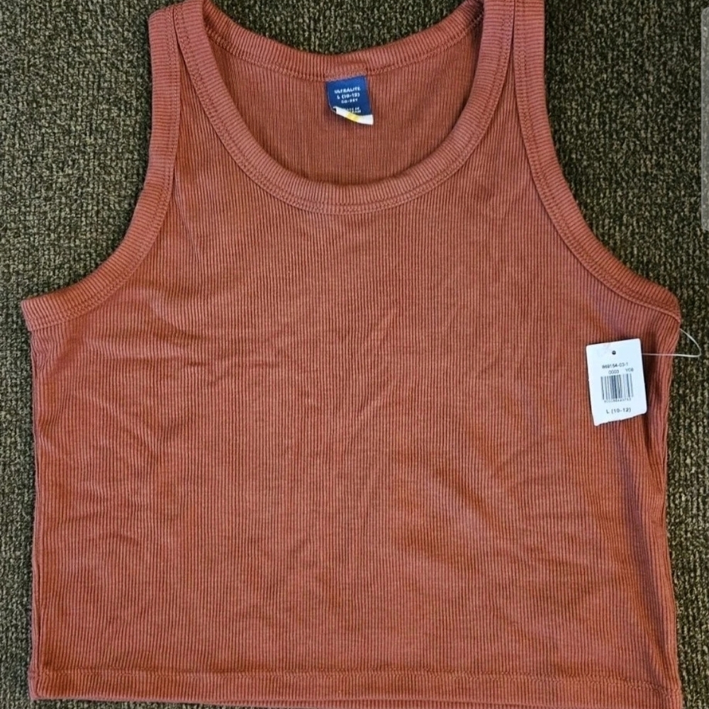 Old Navy Women's Ribbed Crop Top - Rust